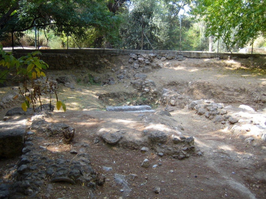 Plato’s Academy Archaeological Site in Akadimia Platonos.