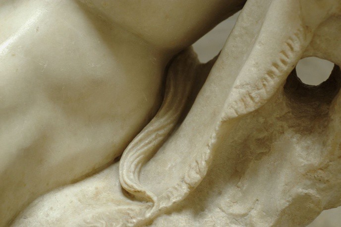 Barberini Faun, detail.
