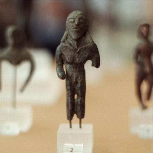 Charioteer, small bronze.