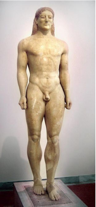 A mostly natural kouros.