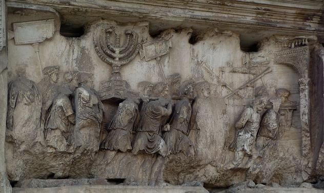 A relief from a Roman triumphal arch.
