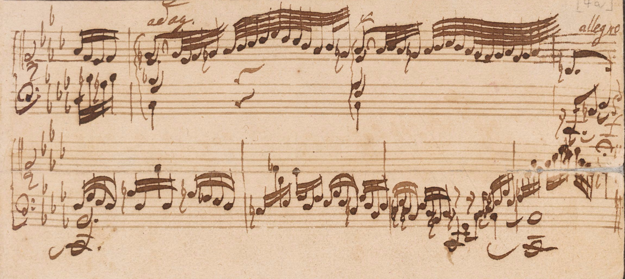 A musical score.