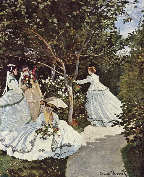 Oil on canvas, Women in the Garden, 1866, Claude Monet