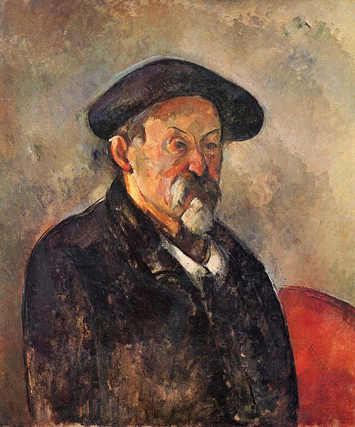 Oil on canvas, Self Portrait, 1898-1900, Paul Cezanne