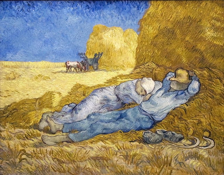 Oil on canvas, Noon – Rest From Work, 1890, Vincent van Gogh