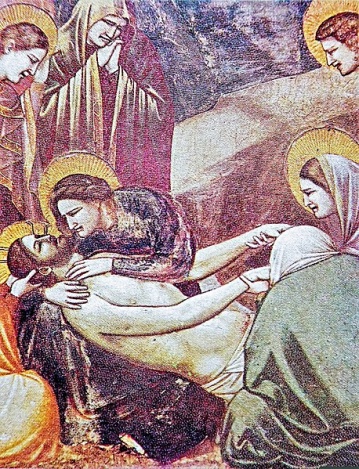 Giotto, Pieta (detail), 1305-06