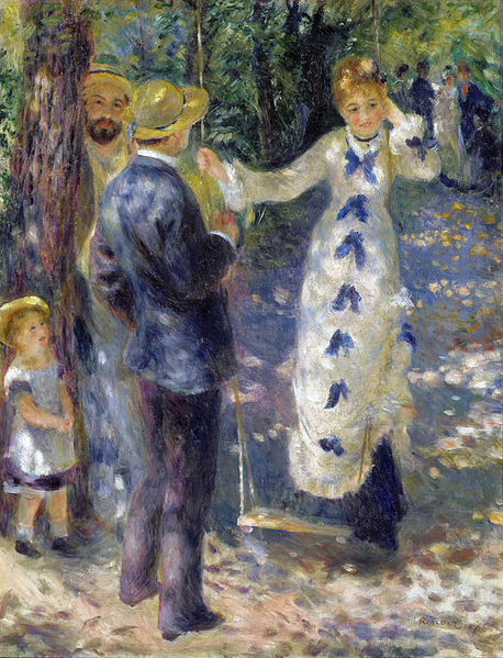 Oil on canvas, The Swing, 1876, Pierre-Auguste Renoir