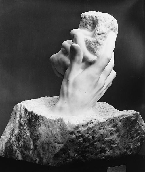 Auguste Rodin, The Hand of God, marble, 1907, 29x24x25”