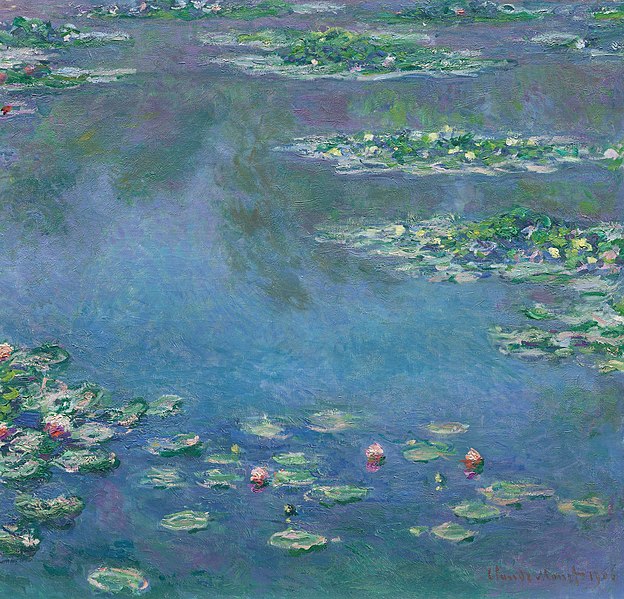 Oil on canvas, Water Lilies, 1906, Claude Monet,