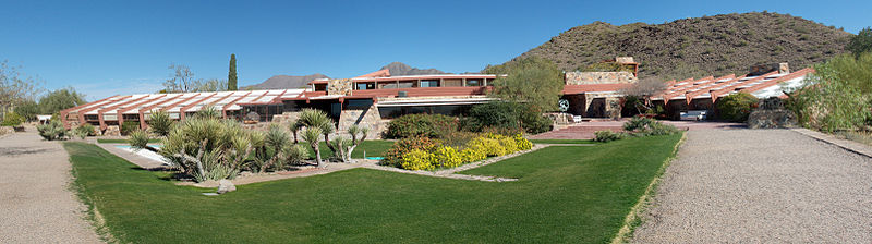 Photograph, Frank Lloyd Wright, Taliesin West, Scottsdale , Arizona, taken in 2010