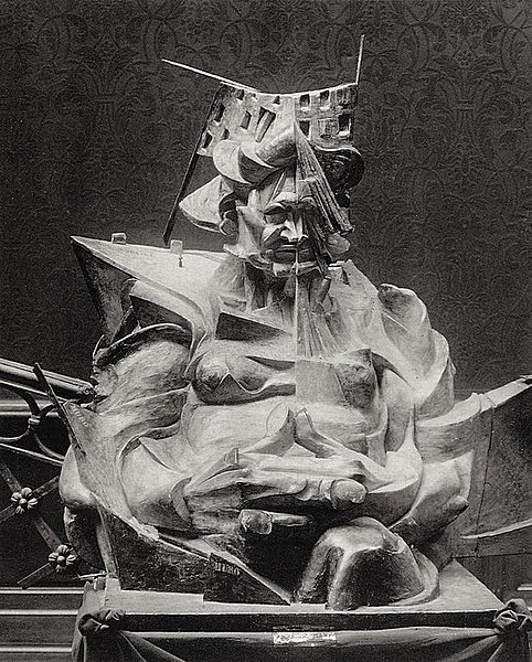Umberto Boccioni, Head, House, Light, 1912, sculpture destroyed