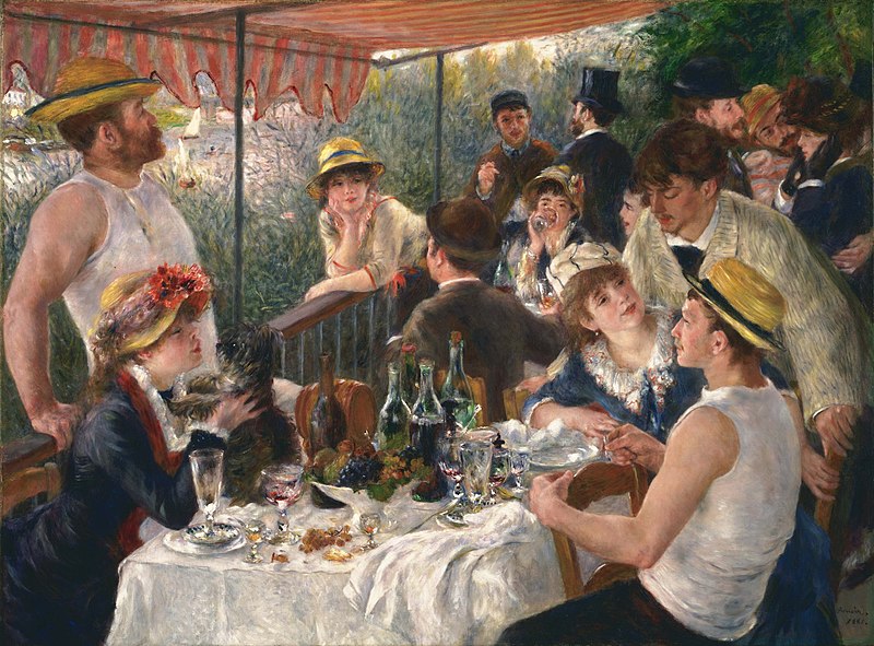 4.33 Pierre-Auguste Renoir, Luncheon of the Boating Party, oil on canvas, 1881, 51x69”, The Phillips collection, Washington D.C..16