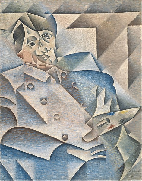 Juan Gris, Portrait of Pablo Picasso, 1912, 67x30” oil on canvas
