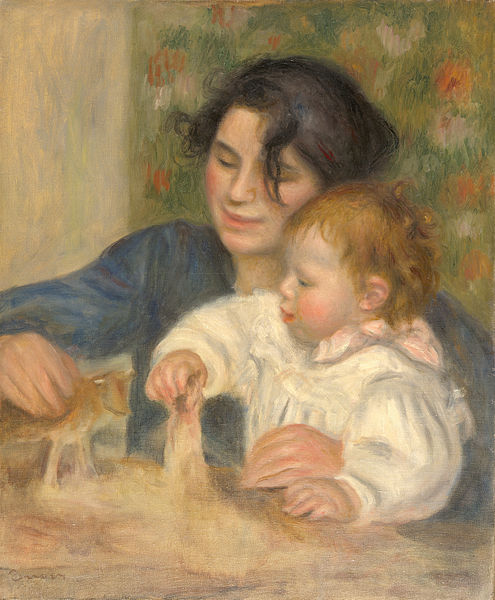 Oil on canvas, Gabrielle and Jean, 1895, Pierre-Auguste Renoir