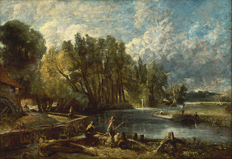 Oil on canvas, Stratford Mill, 1819, John Constable