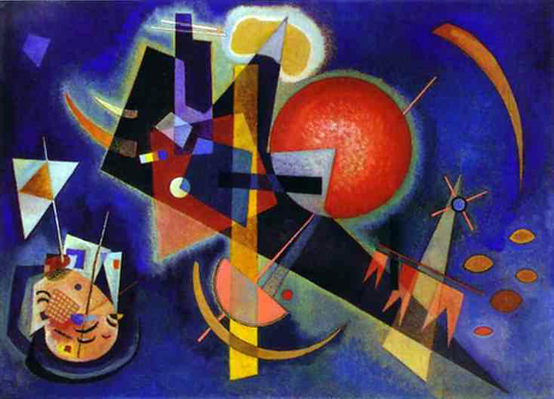 Vassily Kandinsky. In Blue. Oil on Canvas. 1925