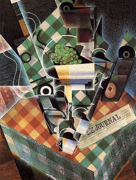 Juan Gris, Still Life with Checked Tablecloth, 915, oil on canvas
