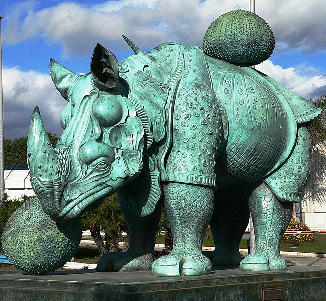 Salvador Dali, Rinoceronte, 1956, bronze