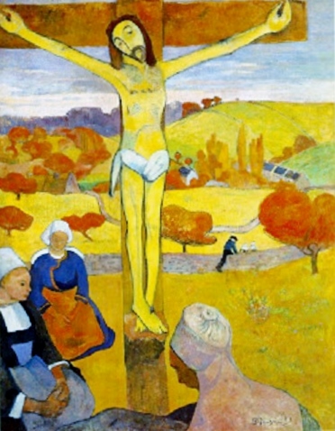 Oil on canvas, The Yellow Christ, 1889, Paul Gaugin