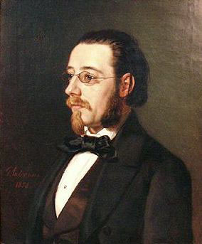 Oil, Portrait of Bedrich Smetana, 1854, Geskel Saloman