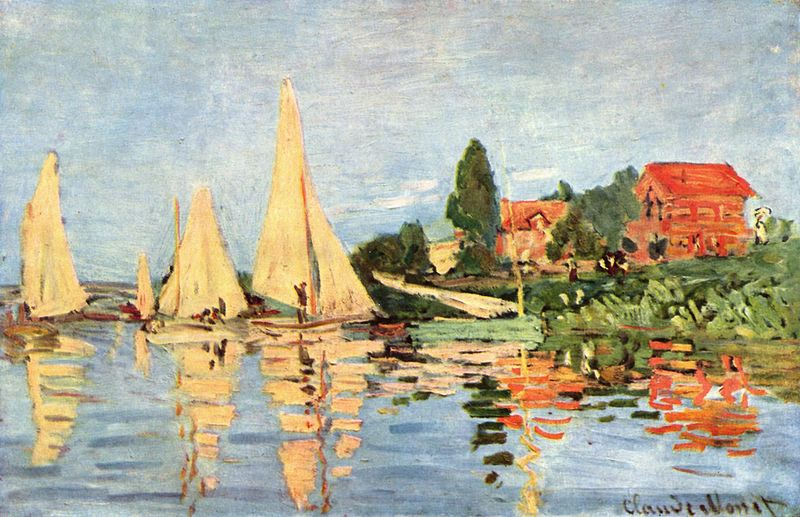 Oil on canvas, Regatta at Argenteuil, 1872, Claude Monet