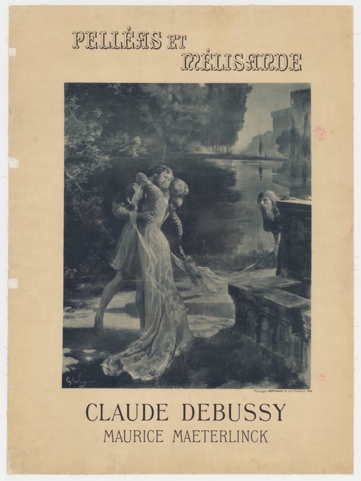 Poster for the premiere of Pelleas and Melisande.