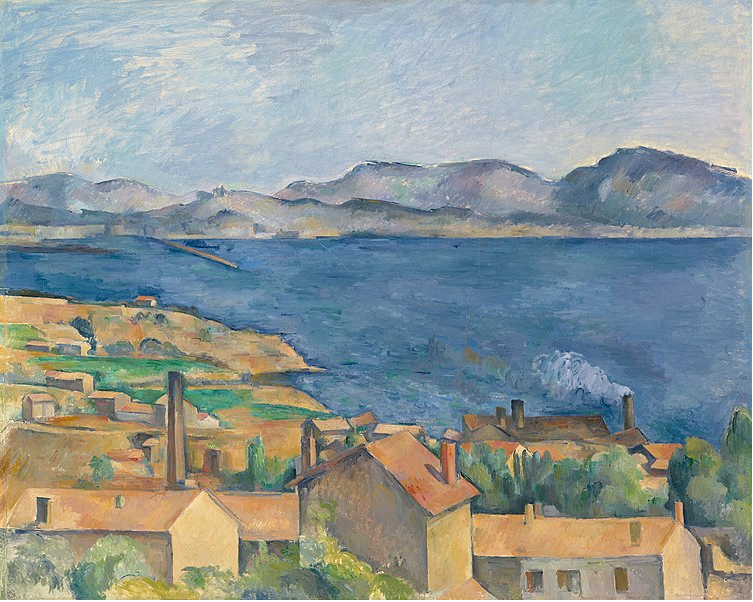 Oil on canvas, The Bay of Marseille, Seen from L’Estaque, 1885, Paul Cezanne