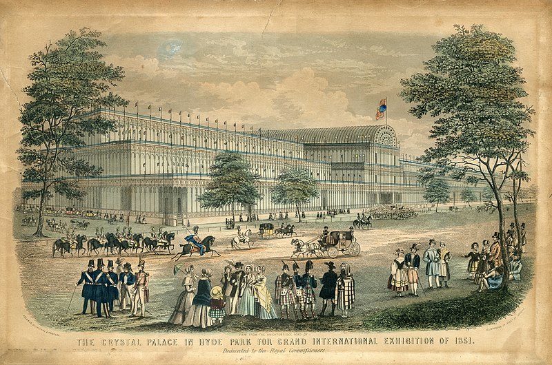 5.137 Sir Joseph Paxton, The Crystal Palace, 1851, Postcard by Read & Co. Engravers & Printers, 1851.2
