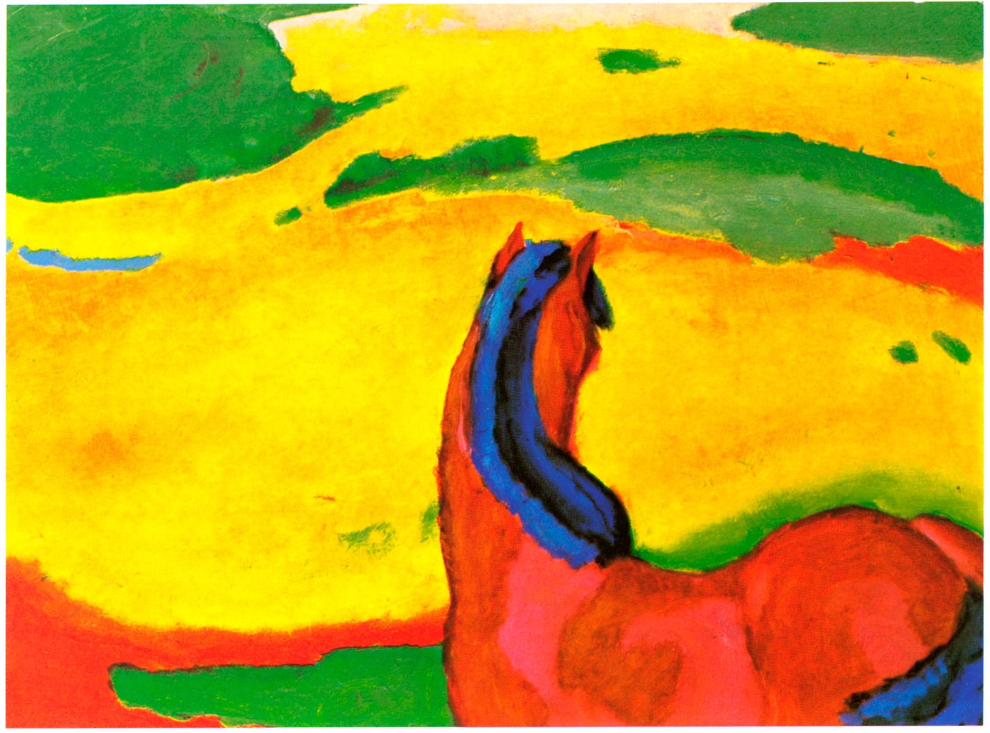 Franz Marc. Horse in Landscape. 1910, oil on canvas