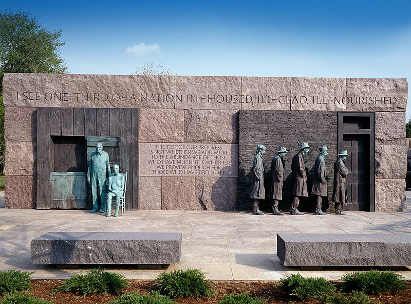 George Segal, Rural Couple, FDR Memorial, 1999, Washington D.C.