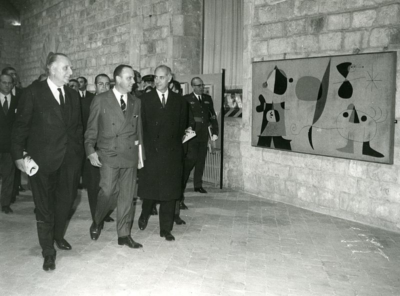Photograph, Juan Antonio Saenz Guerrero, Opening of a Miro exhibition in 1968, Old Hospital de la Santa Cruz, Barcelona