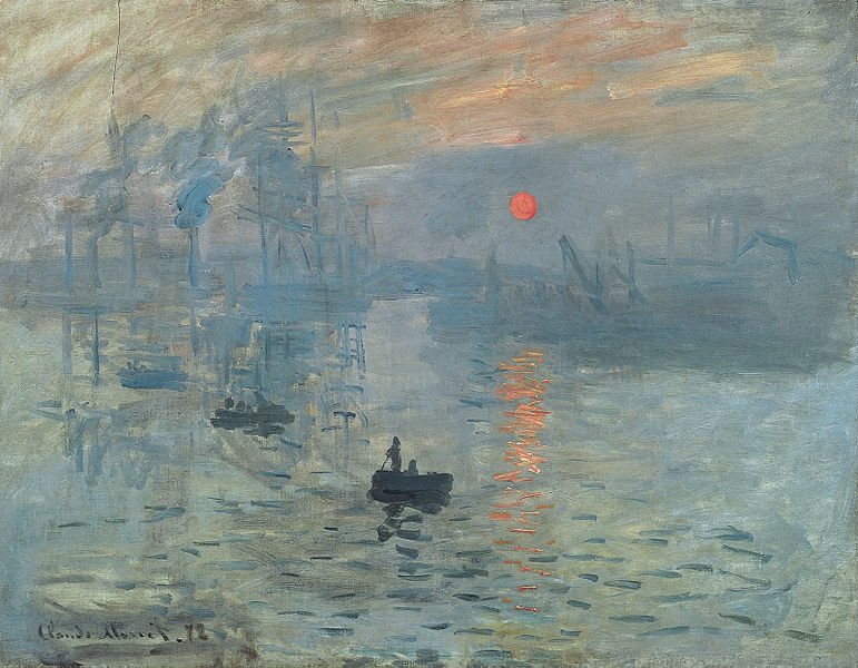 Oil on canvas, Impression Sunrise, 1872, Claude Monet