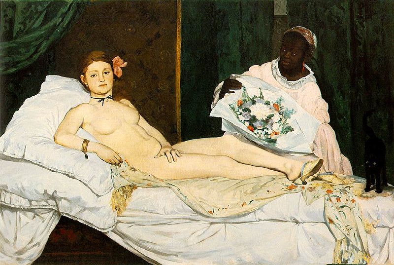 Oil on canvas, Édouard Manet, Olympia, 1863, Édouard Manet