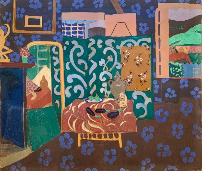 Henri Matisse.L’interier aux Aubergines (Interior of the Eggplants). Oil on canvas. 1911-1912