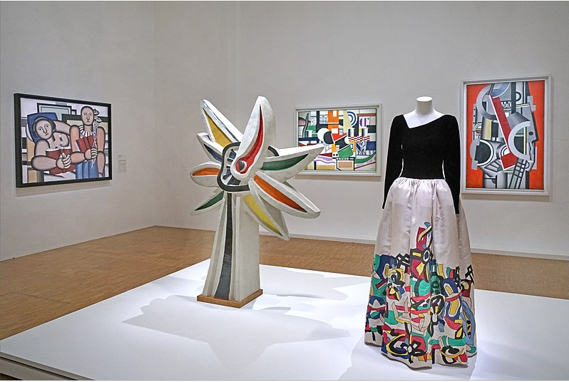 Collection of works of Fernand Leger and Yves Saint Laurent in the National Museum of Modern Art, Paris
