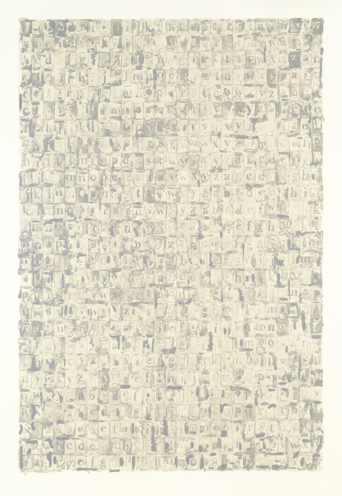 Jasper Johns, Gray Alphabets, 1968