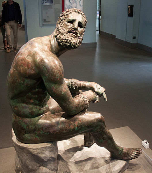 Unknown, The Boxer of Quirinal, ca 100-50, bronze