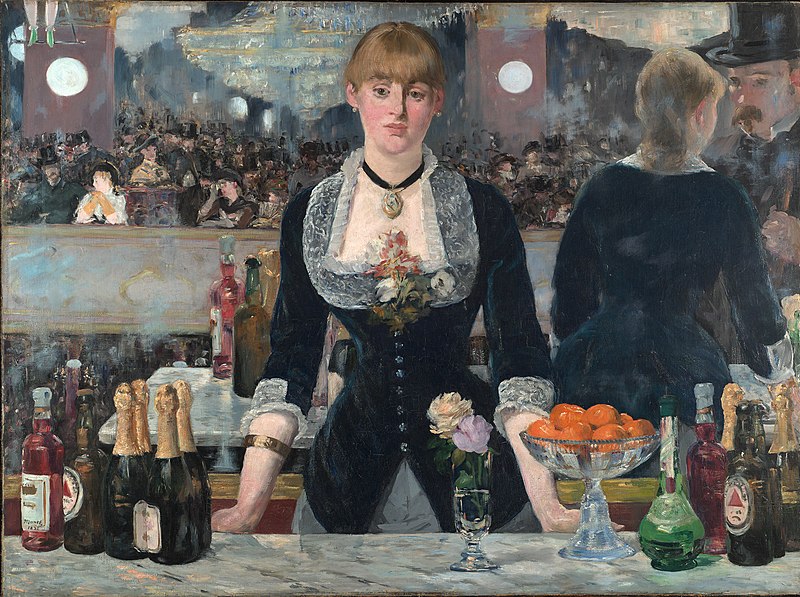 Oil on canvas, A Bar at the Folies-Bergère, 1881, Édouard Manet