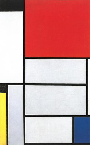 Piet Mondrian, Tableau I, 1921, oil on canvas