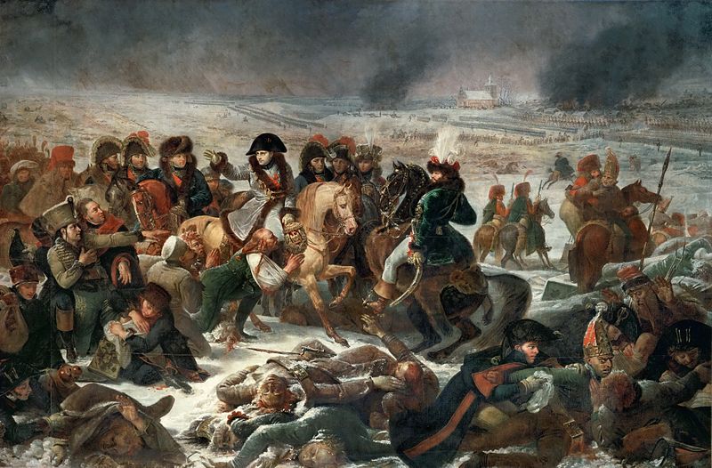 Oil on canvas, Napoleon on the Battlefield of Eylau, 1808, Antoine-Jean Gros