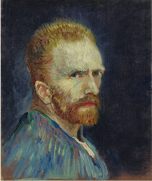 Oil on canvas, Self Portrait, 1887, Vincent van Gogh
