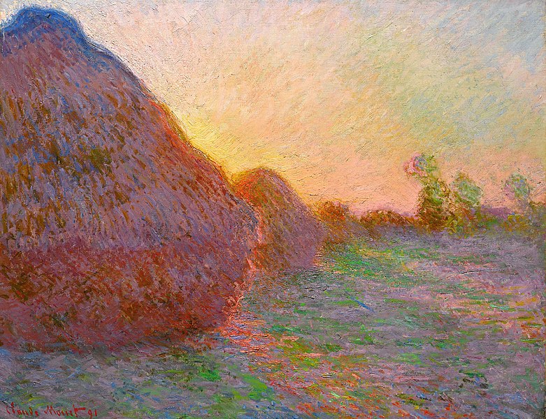 Oil on canvas, Haystacks, 1890, Claude Monet