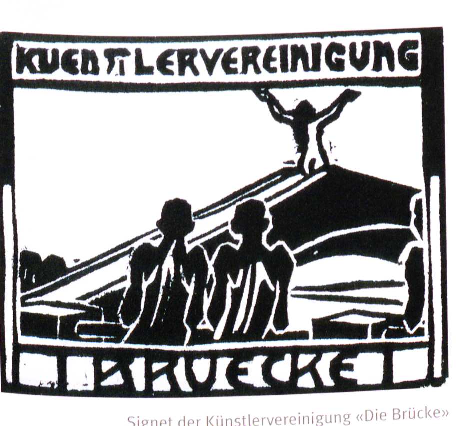 Ernst Ludwig Kirchner. Woodcut advertising the first exhibition of The Bridge. 1905
