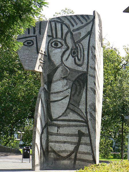 Pablo Picasso and Carl Nesjar, Sylvette, 1970, 25’ tall, concrete