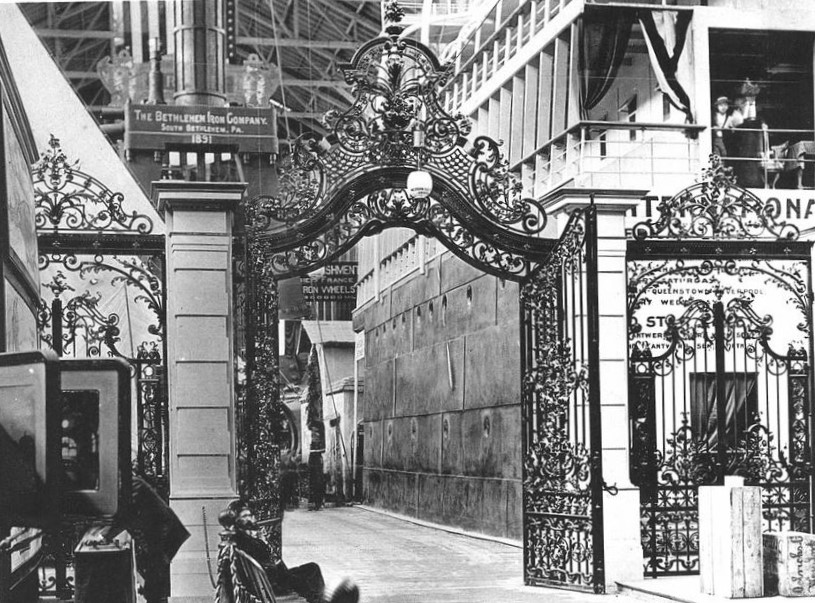 Photograph Wrought Iron gate, Transportation Building, World’s Columbian Exposition, 1893