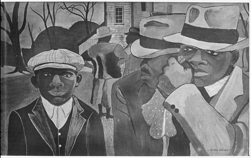 Romere Bearden, After Church, 1941, National Archives at College Park, Maryland.