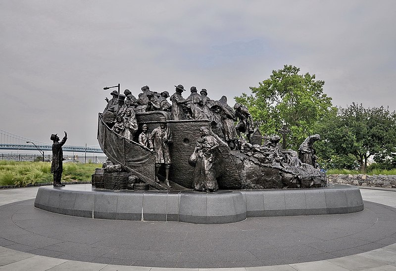 Glenna Goodacre, The Irish Memorial, bronze, 12x30x12’, 2003, Penn’s Landing, Philadelphia, Pennsylvania.