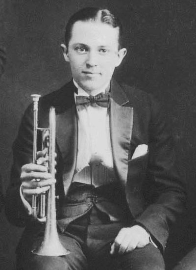 Bix Biederbecke at Doyle’s Academy of Music in Cincinnati, Ohio 1924.