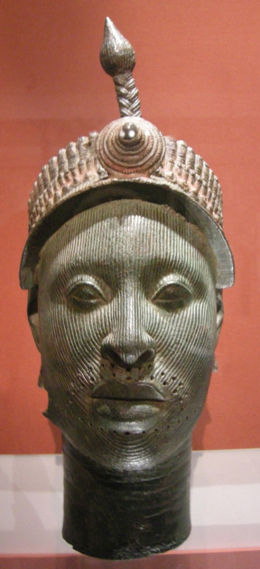 Yoruba, The Ife Head, 14th-15th century, copper alloy, British Museum, 18”.