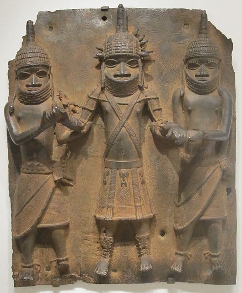 Benin, Edo people, Plaque, 1500-1600s, brass, Cleveland Museum of Art